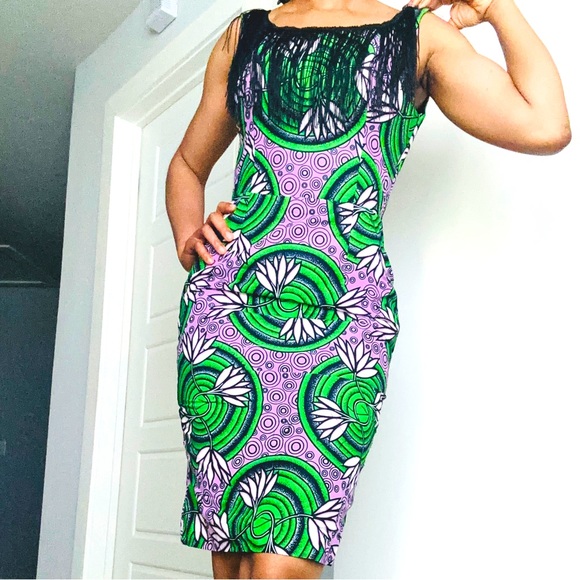 African Print Dress - Picture 3 of 9